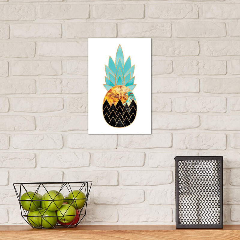 Precious Pineapple III by Elisabeth Fredriksson - Wrapped Canvas Print, 30.48cm H x 20.32cm W x 1.91cm D