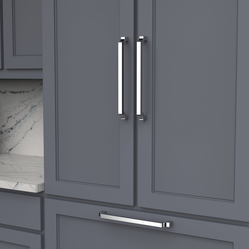 Monarch Collection Appliance Pull - Cabinet Pull - Transitional Hardware for Drawers & Cabinets, Chrome, 12"