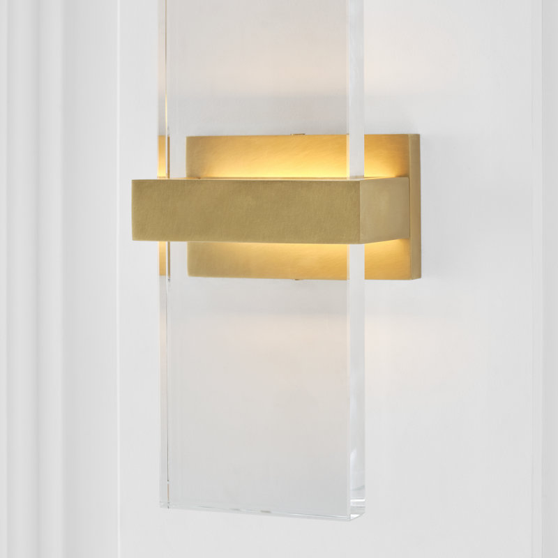 Flyta 1 - Light LED Flush Mounted Sconce, Clear
