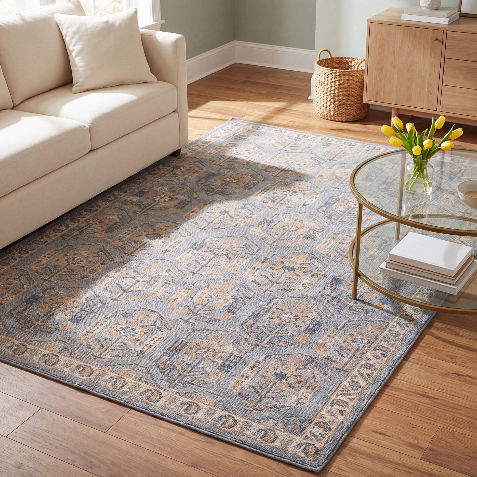 Baxter Pesely Hand-Knotted Oriental Rug, Rectangle 8'9" x 11'9"