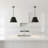 16 inch Diameter Integrated LED Black Pendant