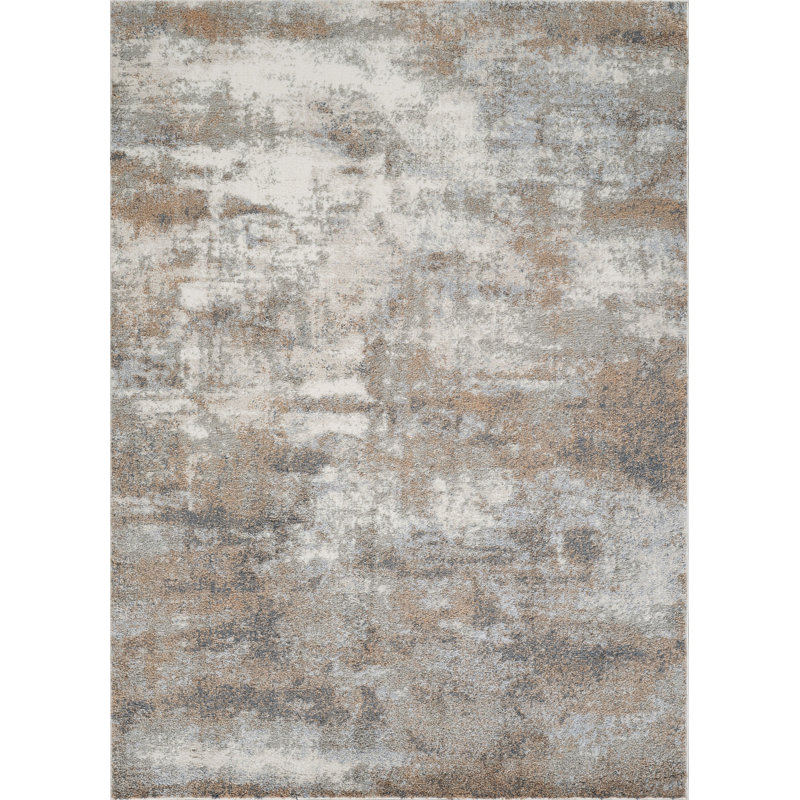 Tapis abstrait de la collection Tokyo, 5 pi 2 po x 7 pi 5 po
