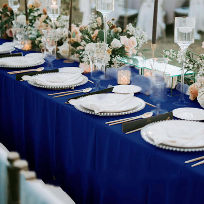 6 Pack Tablecloths 70 X 120 Inch For 6Ft Or 8Ft Rectangle Tables - Rectangular Bulk Polyester Fabric Washable Cloth Cover For Wedding Reception Banquet Birthday Party