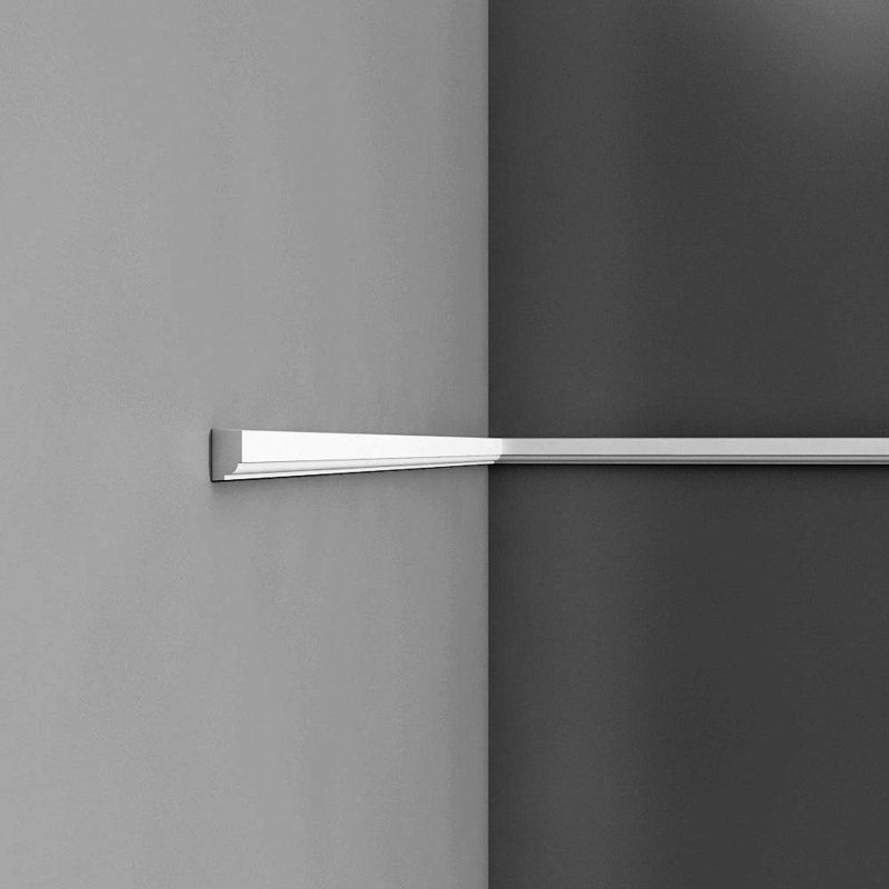 1'' H x 78.75'' W x 0.56'' D Plastic Chair Rail