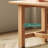 Modern rectangular solid wood dining table set