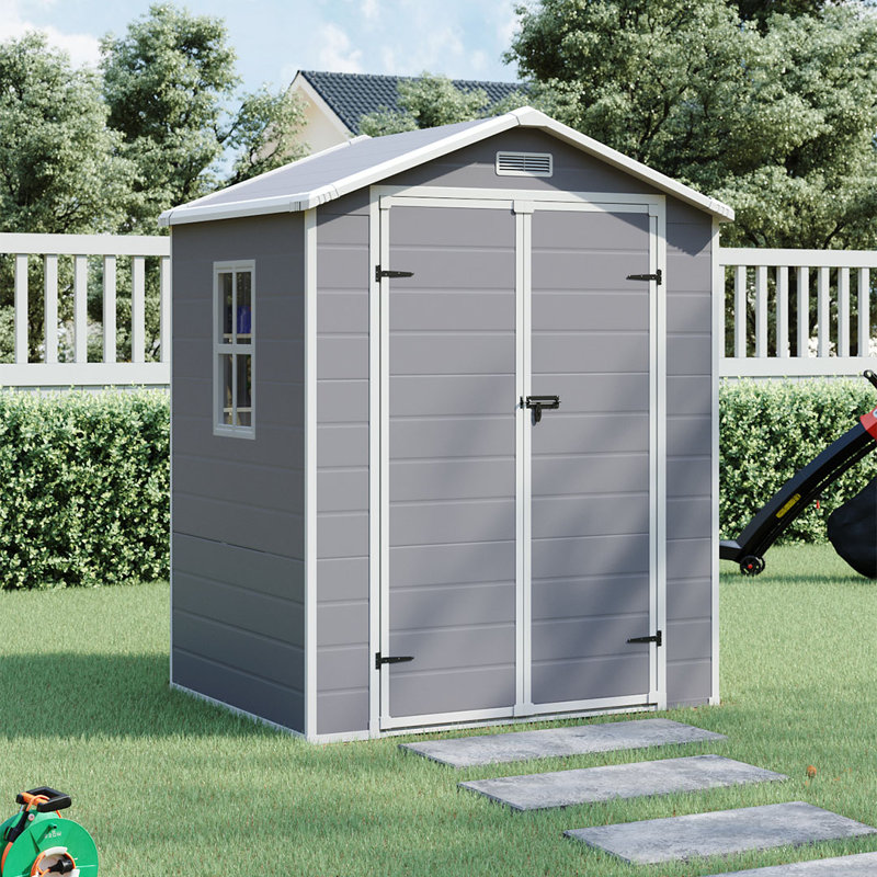 PP Plastic Tool Shed – Grey