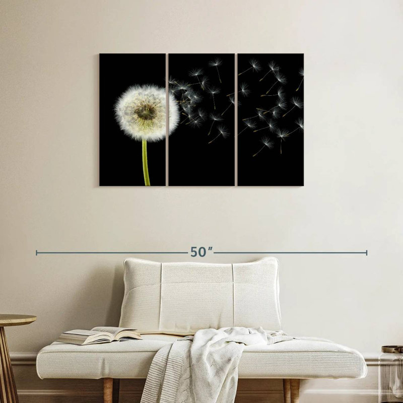Harnek Fluffy Dandelion, 24" H x 38" W