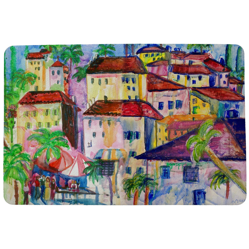 Tapis d'intérieur antidérapant Simonds Fun City, Rectangle 2 pi 6 po x 4 pi 2 po