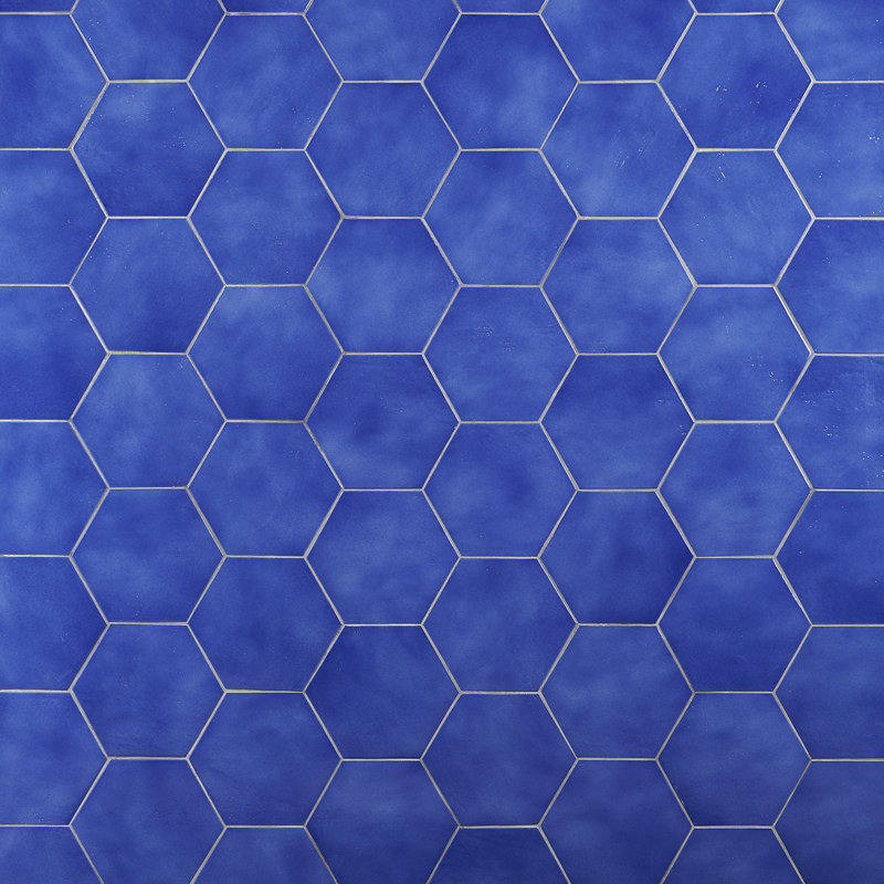 Palermo 7" x 8" Porcelain Wall & Floor Tile (10.76 sq. ft. / Case), Blue