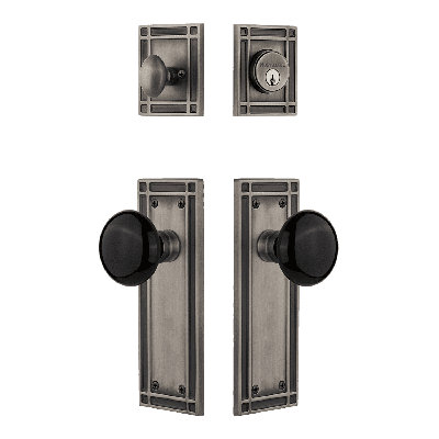 Nostalgic Warehouse Mission Entry Set with Porcelain Knob