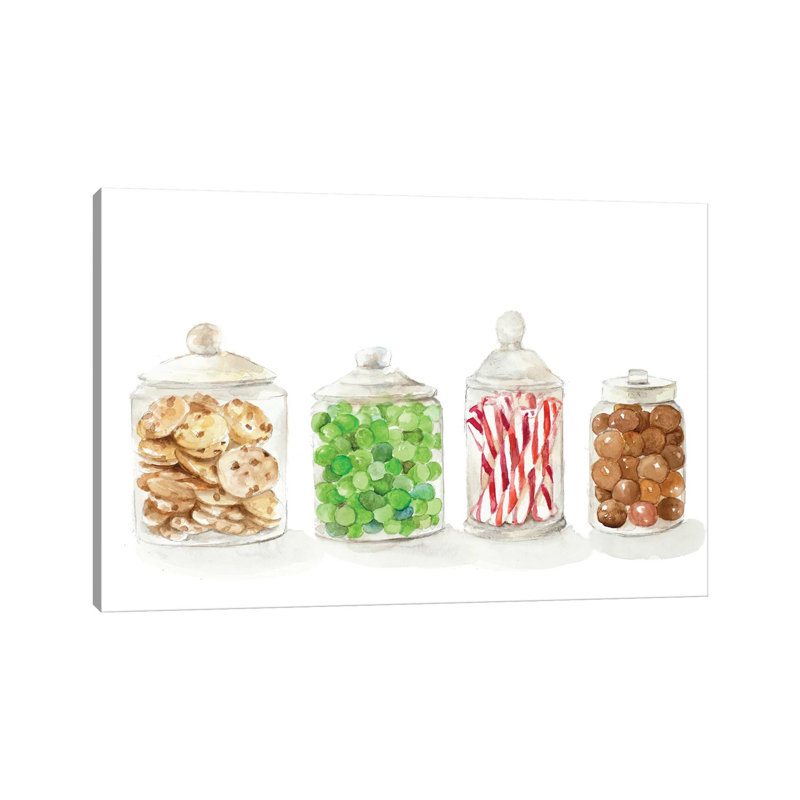 «Holiday Candy I» par Lanie Loreth - peinture sur toile tendue, H 18 po x l 26 po x P 1,5 po