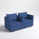 Modern Reception Loveseat With Built-In Cupholder Comfortable And Stylish