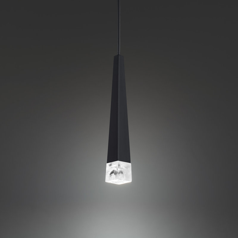 Harper 1 - Light LED Single Pendant, Black