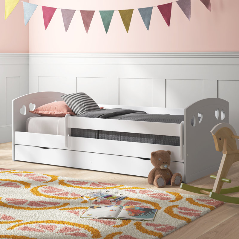 Makenna Cabin Bed with Drawer, 65cm H x 184cm W x 90cm D