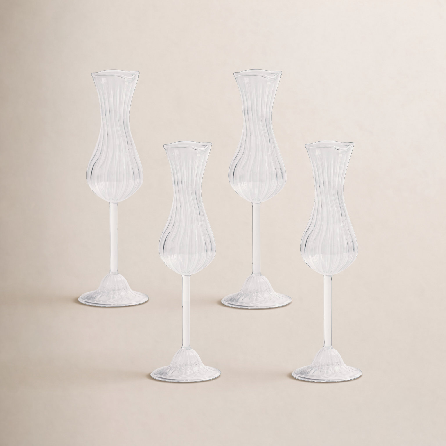 Mignon Champagne Glasses, Set of 4