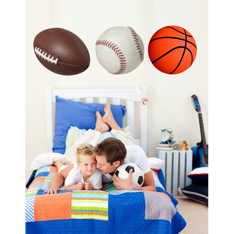 Décalcomanie murale multi-paquet sports ball
