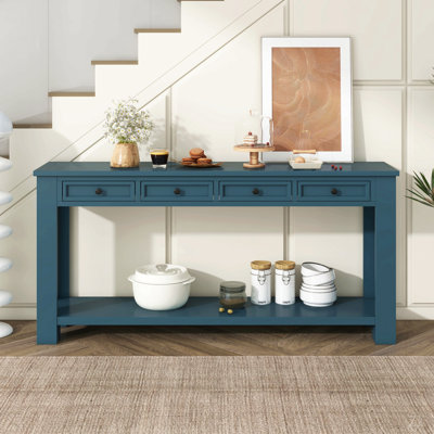 Console / canapé avec tiroirs de rangement et tablette inférieure pour le vestibule