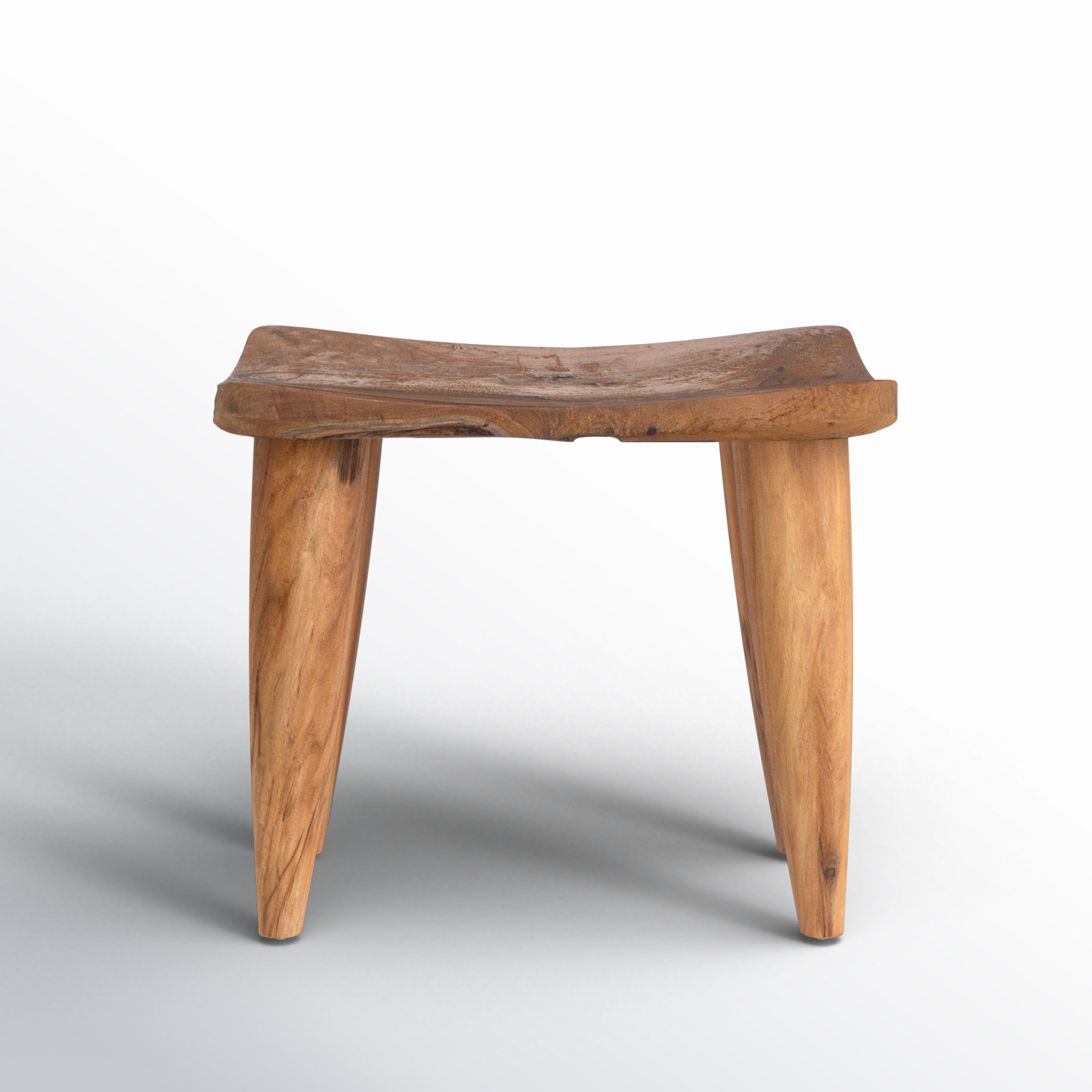 Marnier Solid Wood Accent Stool, Natural