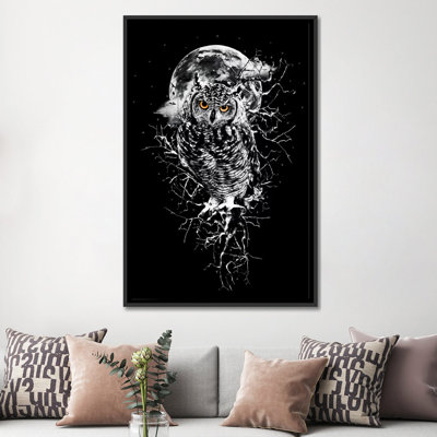 " Owl In B&W " by Riza Peker