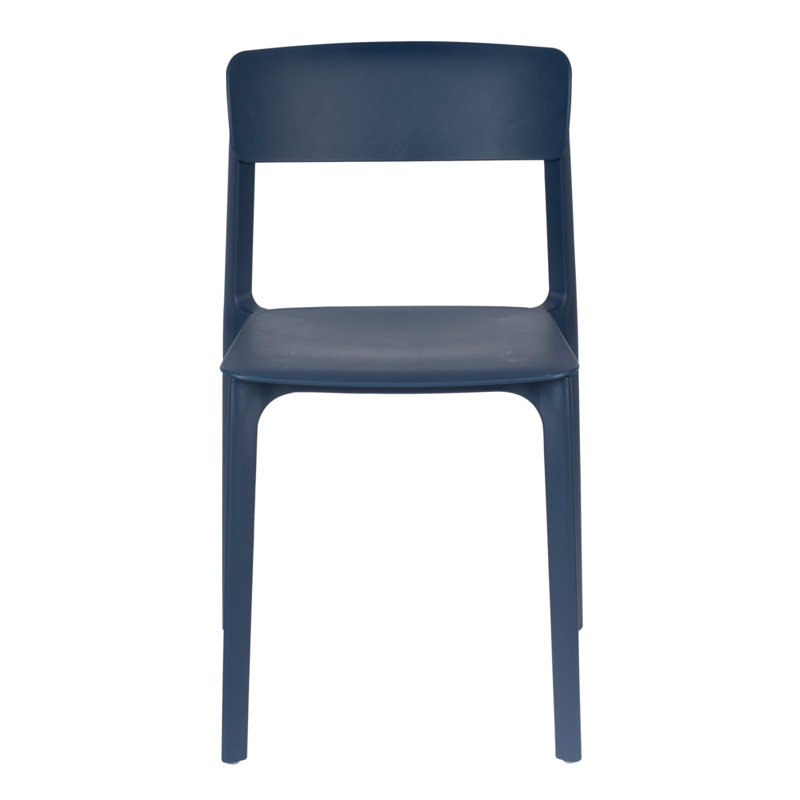 Outdoor Dining Side Chair, Blue