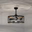 Ventilateur de plafond lustre 22 pales 22 po avec télécommande et ensemble d'éclairage inclus Aurora-Leigh