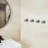 4 Pieces Knob Round Base Wall-Mount Robe/Towel Hook In Gun Gray