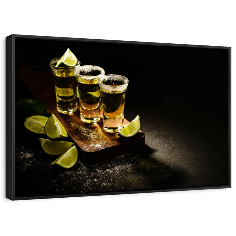 Téquila Shots, reproduction sur toile, H 21 po x l 31 po