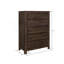 Commode brune à 5 tiroirs