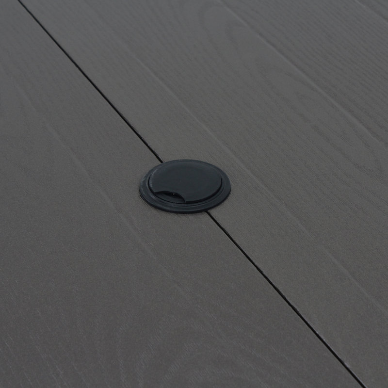 Ensemble de salle à manger de patio en métal durable, 5 pièces, table carrée pour balcon