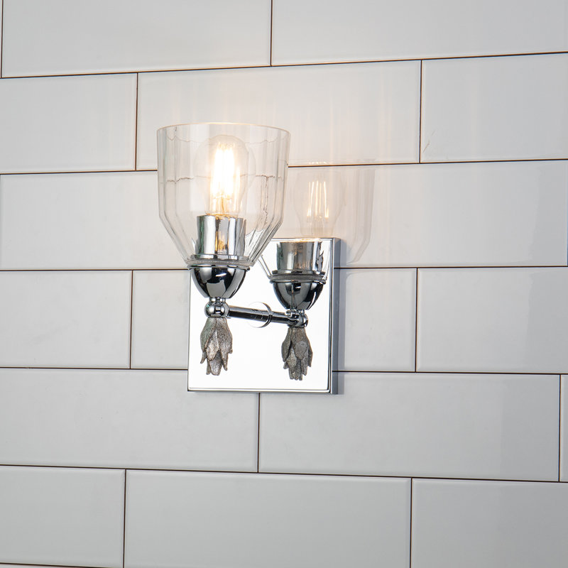 Fun Finial 1 - Light Armed Sconce, Chrome