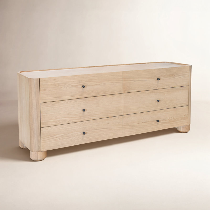 Gibson 6 Drawer Dresser Natural