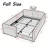 Upholstered Kids Bed Frame with Safety Rails and Storage, Boucle Floor Bed with Headboard and Guardrails, Pink, Full-1965459323-1965459316