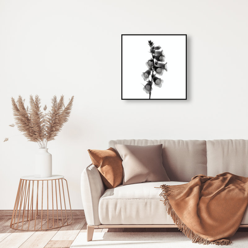 Ossified Petals II Print by Oliver Gal, 31"H x 31"W, Black Floater Frame