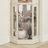 Lighted Corner Curio Cabinet - Display Case For Living Room, Antique Collectibles, Wine & Bar Glass Storage - Elegant Corner Design With Lights Included-1401378698
