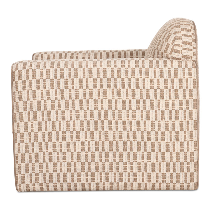 Leo Armchair, Taupe, Abstract