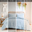 Édredon pour lit double en bleu avec traitement 2 taies décoratives pour lit double, avant-gardiste-124869756-124869750