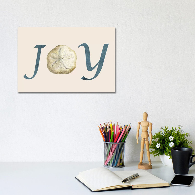 Joy 1 Piece Wrapped Canvas Wall Art, 20.32 cm H x 30.48 cm W