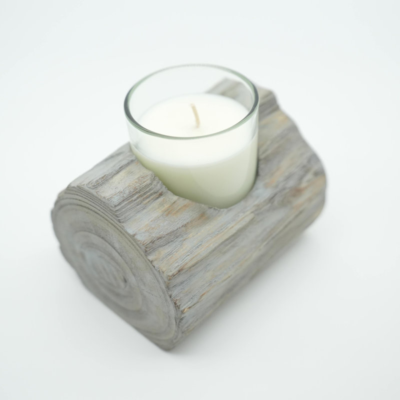 Photophore en bois Hartsel 3,54 po