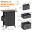 55.8cm Wide 3 -Drawer Mobile File Cabinet