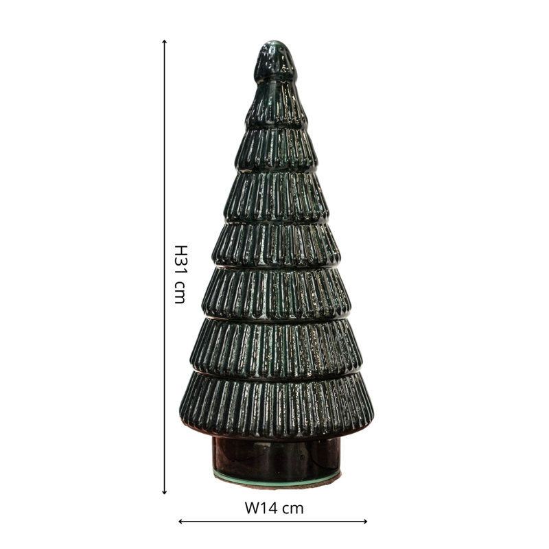 Christmas Tabletop Tree, Evergreen, 31 H x 14 W x 14 D cm