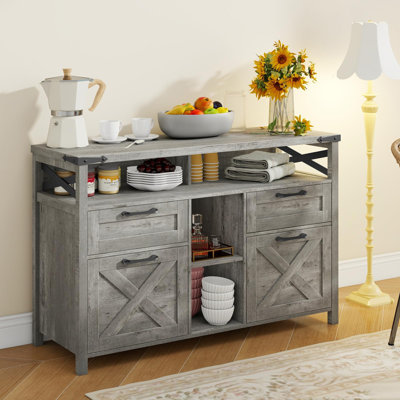 Farmhouse Filing Cabinet With Adjustable Shelf