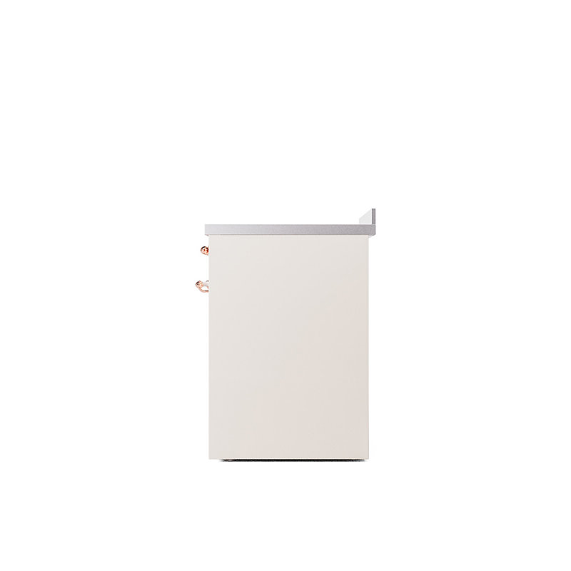 ILVE Nostalgie II Series 30 inch Induction Range with 4 Induction Elements (Solid Door), Antique White/Copper
