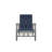 Belle Isle Sling Aluminum Frame Hidden Motion Chat/Lounge Chair With Marine Grade Polymer Arm Accent-98358304-98714564