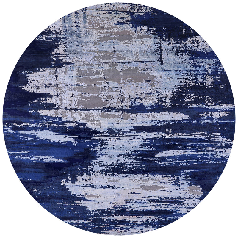 Brogden Abstract Indoor Rug, Round 3'