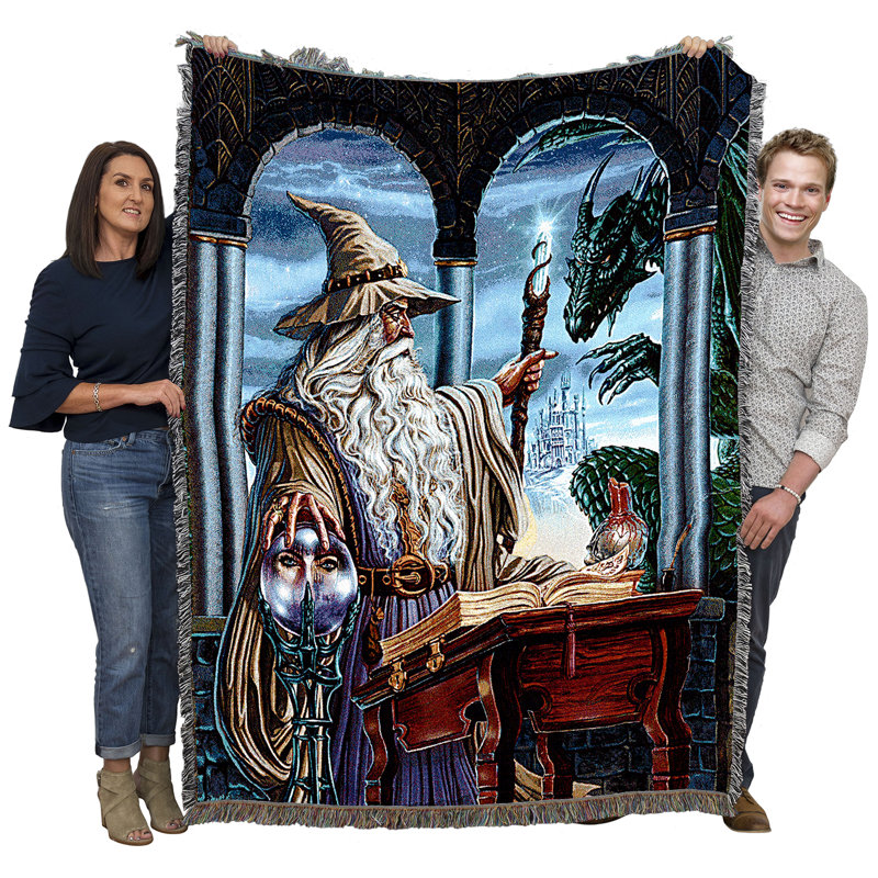 Couverture émeraude dragon Pure Country Weavers