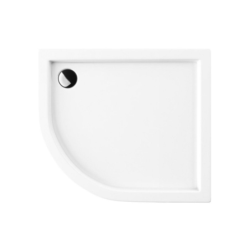 Armutalan Plastic Standard Shower Tray - White, 17cm H x 90cm W x 80cm D