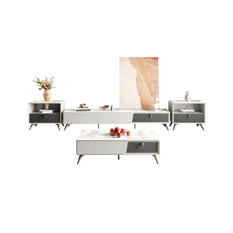 Ensemble de table basse simple et meuble télé