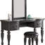 Ensemble coiffeuse avec tabouret et miroir Hanning-2091837535
