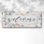 "Welcome to our home" sur toile, art textuel-443876137