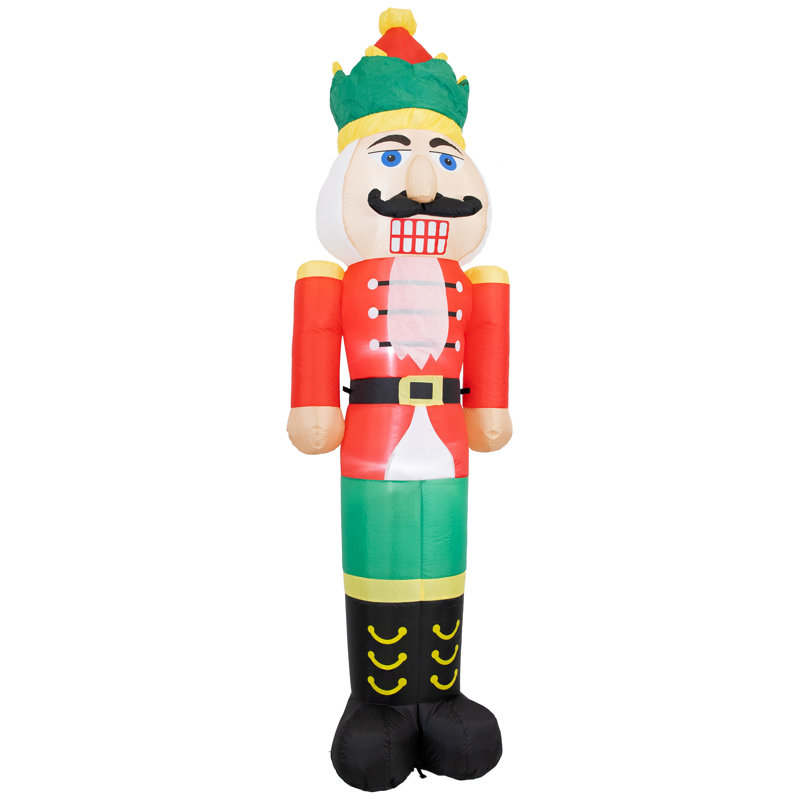 Inflatable Christmas Decoration Nathaniel the Nutcracker, 8 ft